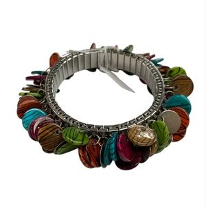 Colorful Disc Charm Bracelet